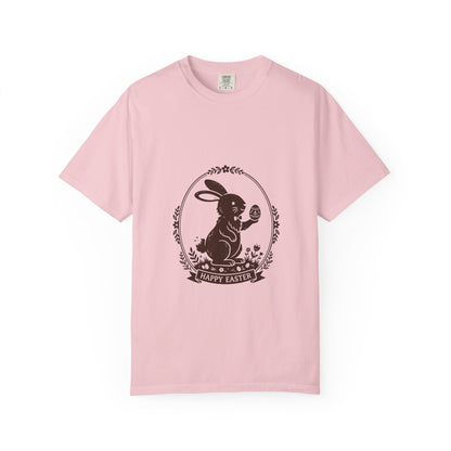 Easter Bunny Holding Egg T-Shirt | Happy Easter Graphic Tee