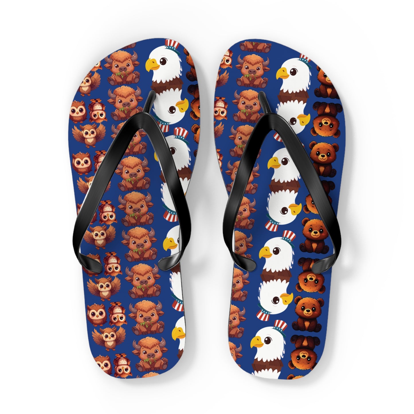Flip Flops Cute Animal Print | Fun Summer Sandals for Beach Days, Poolside Chill, and Animal Lovers