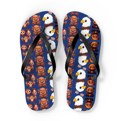 Flip Flops Cute Animal Print | Fun Summer Sandals for Beach Days, Poolside Chill, and Animal Lovers