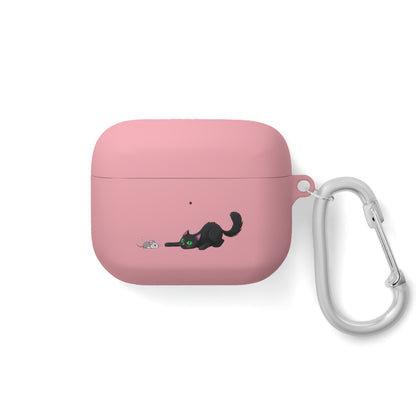 AirPods and AirPods Pro Case Cover - MEOW Cute Green Eyed Cat