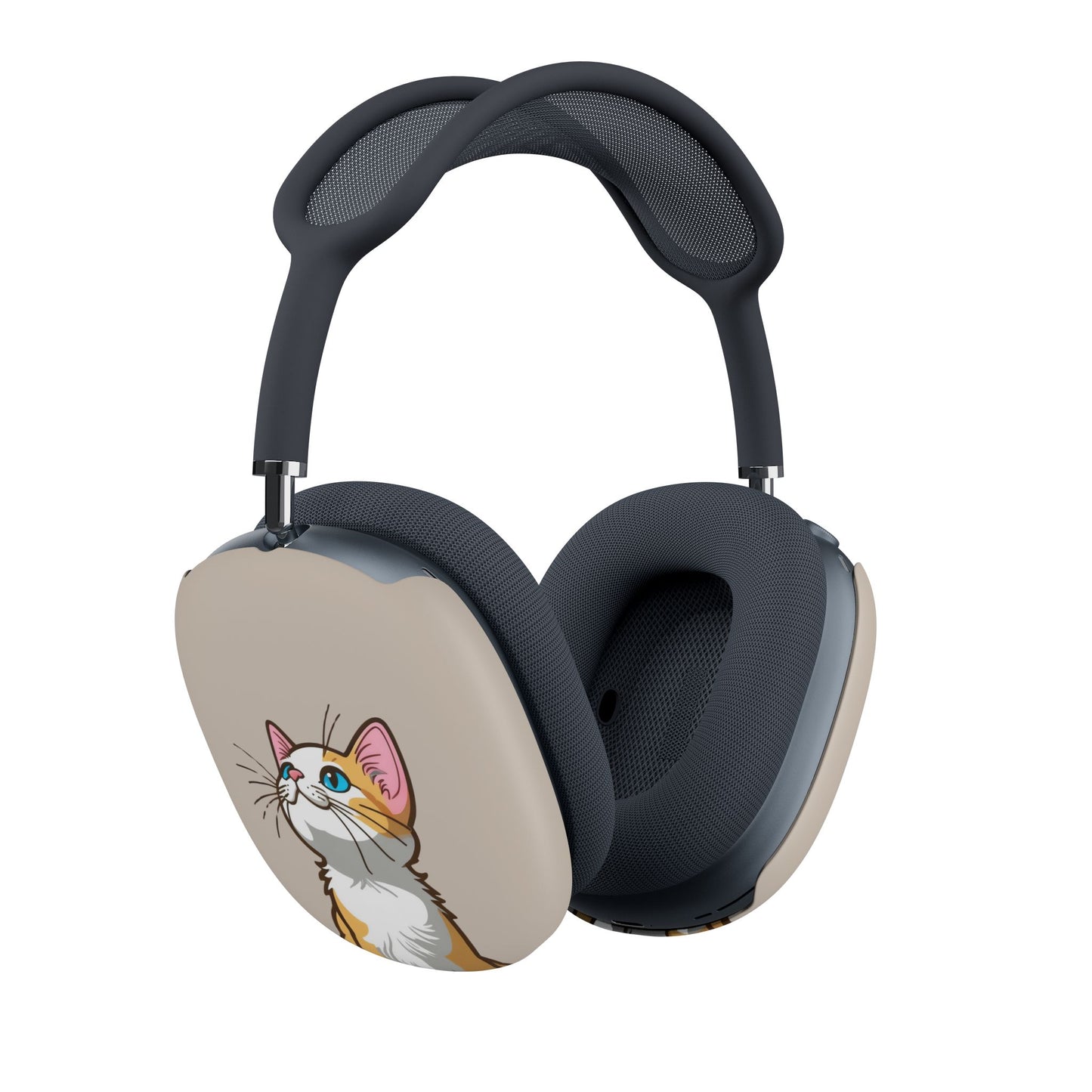 Cute Cat AirPod Max Case, Cat Lover Gift, Airpod Max Accessory, Unique Earphone Case, Fun Cat Design, Kitten Themed - Meow Meow