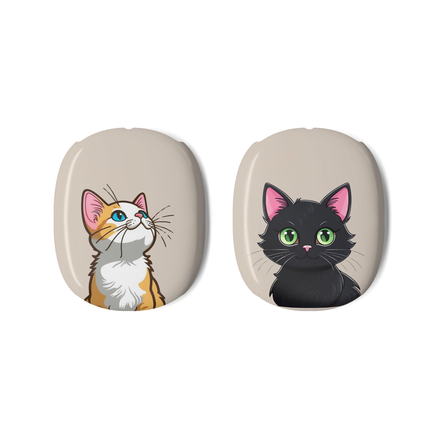 Cat-Themed AirPods Max Shell Case - Cute & Durable Protection