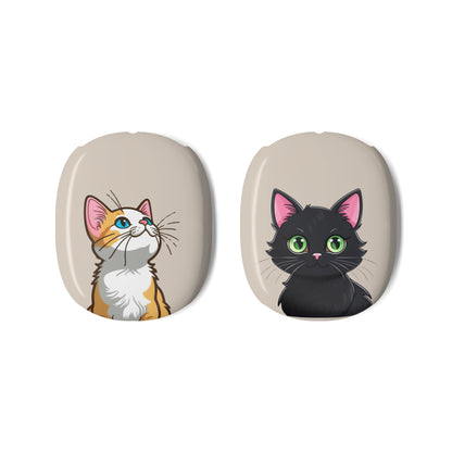 Cat-Themed AirPods Max Shell Case - Cute & Durable Protection