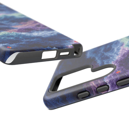iPhone 17 Tough Case - Stormy Ocean Wave Pattern - Blue & Purple Water Design Protective Phone Cover for Sea Lovers