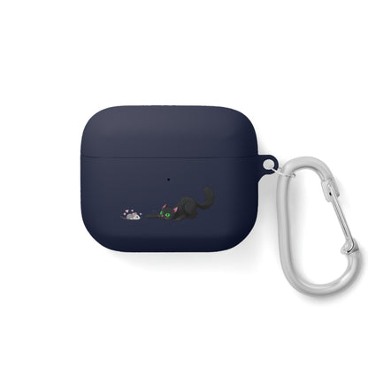 AirPods and AirPods Pro Case Cover - MEOW Cute Green Eyed Cat