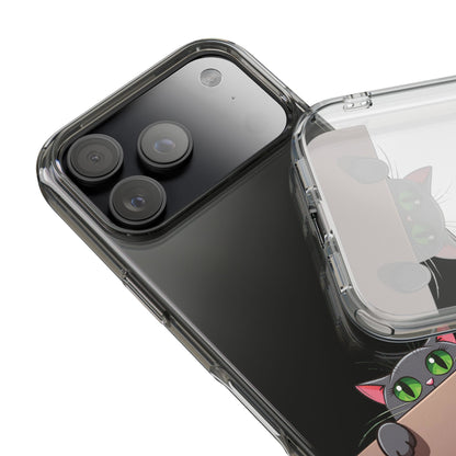 Phone Cases With Cute Cat Design - Clear Silicone Phone Cases Samsung and iPhone