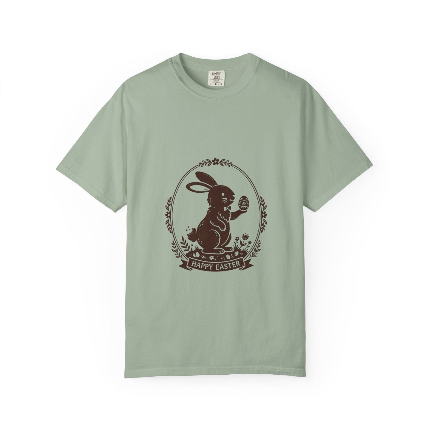 Easter Bunny Holding Egg T-Shirt | Happy Easter Graphic Tee