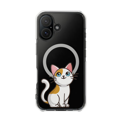 MagSafe® Cat-titude | Magnetic Clear Impact Case | Cute Calico Kitty Design