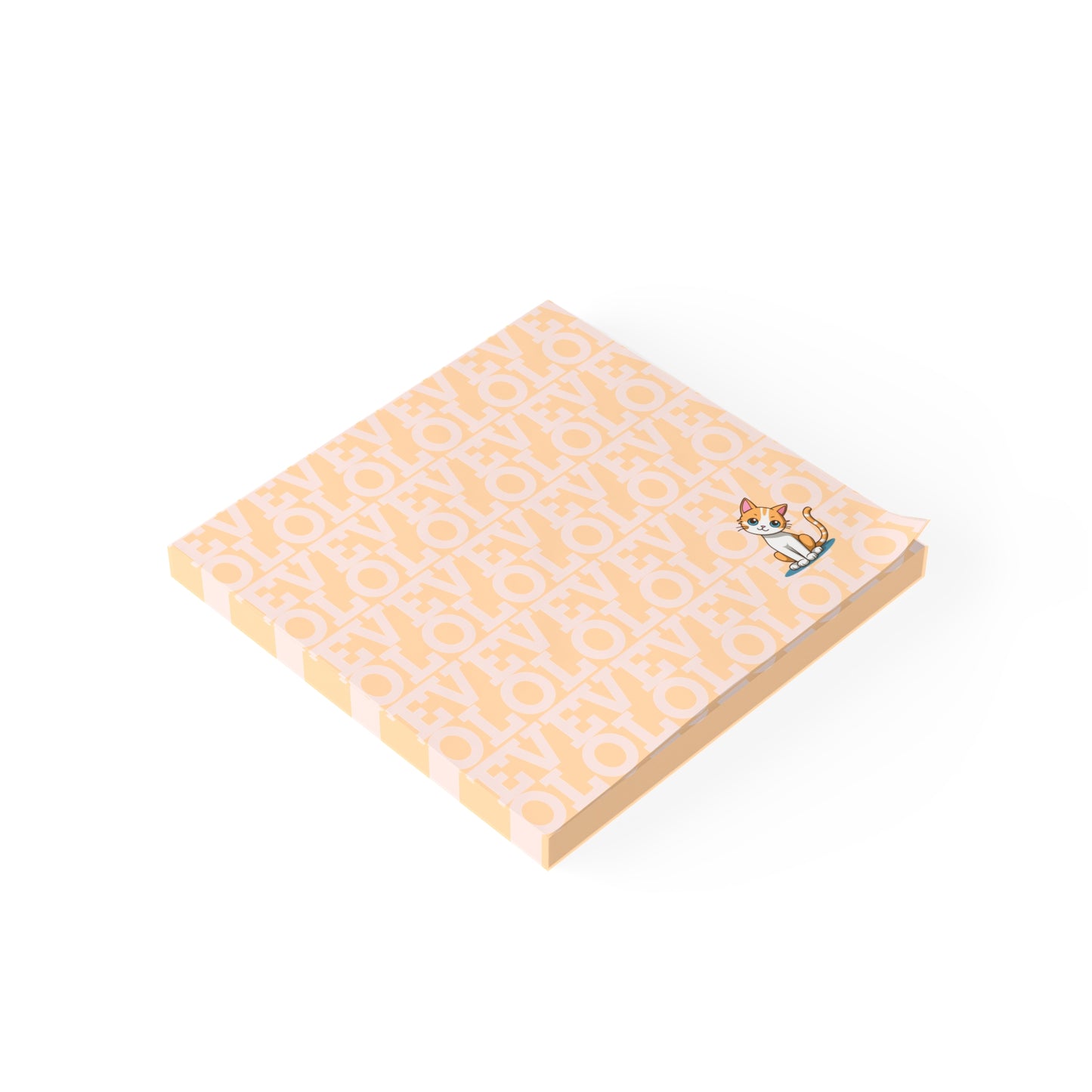 LOVE Post-it® Note Pads with Cute Orange Cat