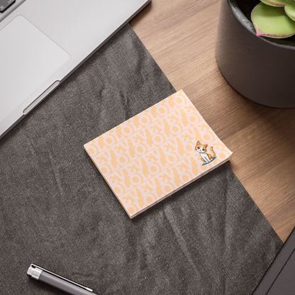 LOVE Post-it® Note Pads with Cute Orange Cat