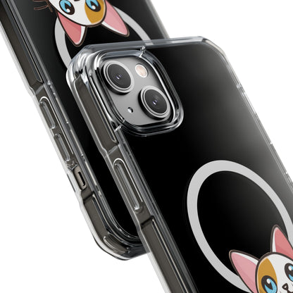 MagSafe® Cat-titude | Magnetic Clear Impact Case | Cute Calico Kitty Design