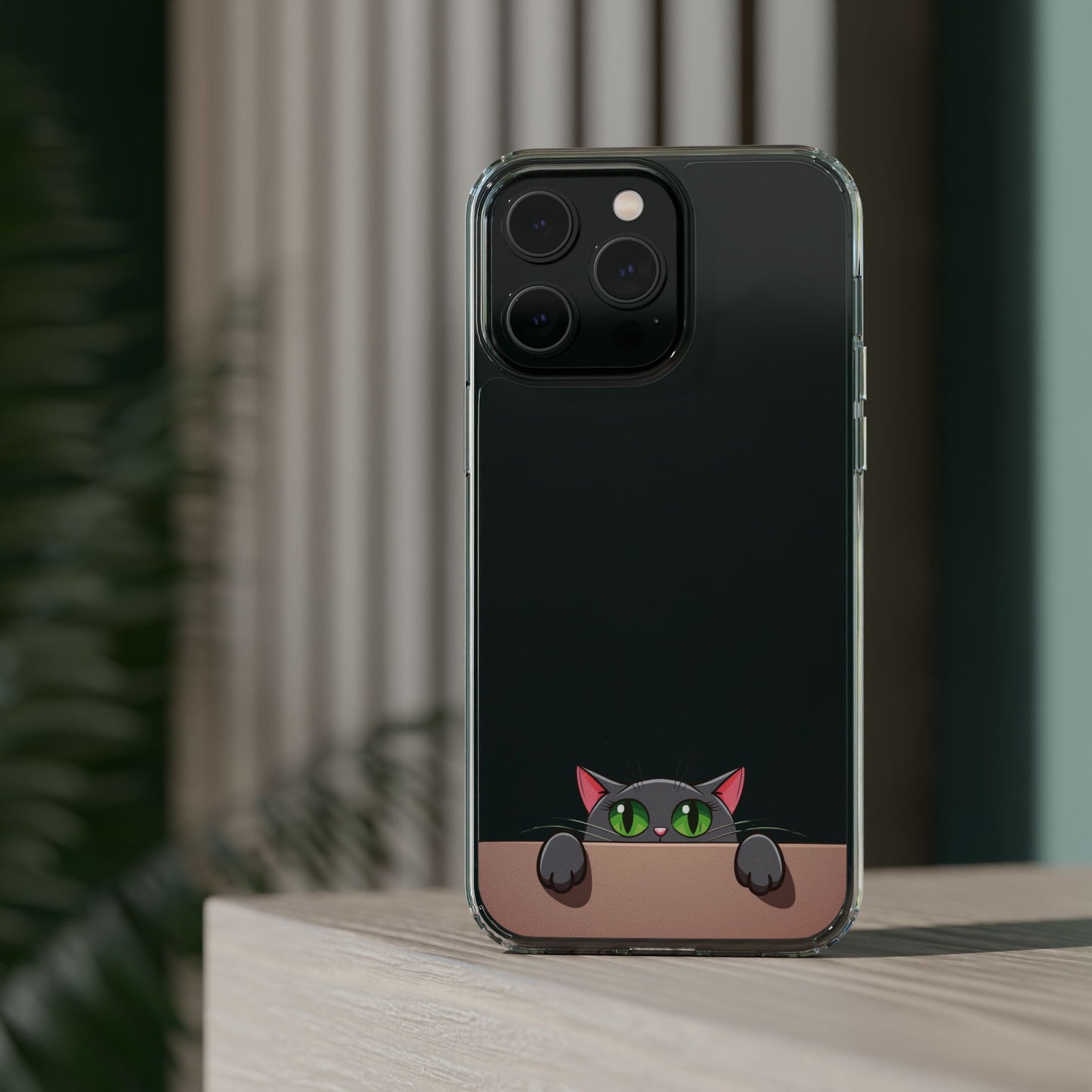 Phone Cases With Cute Cat Design - Clear Silicone Phone Cases Samsung and iPhone