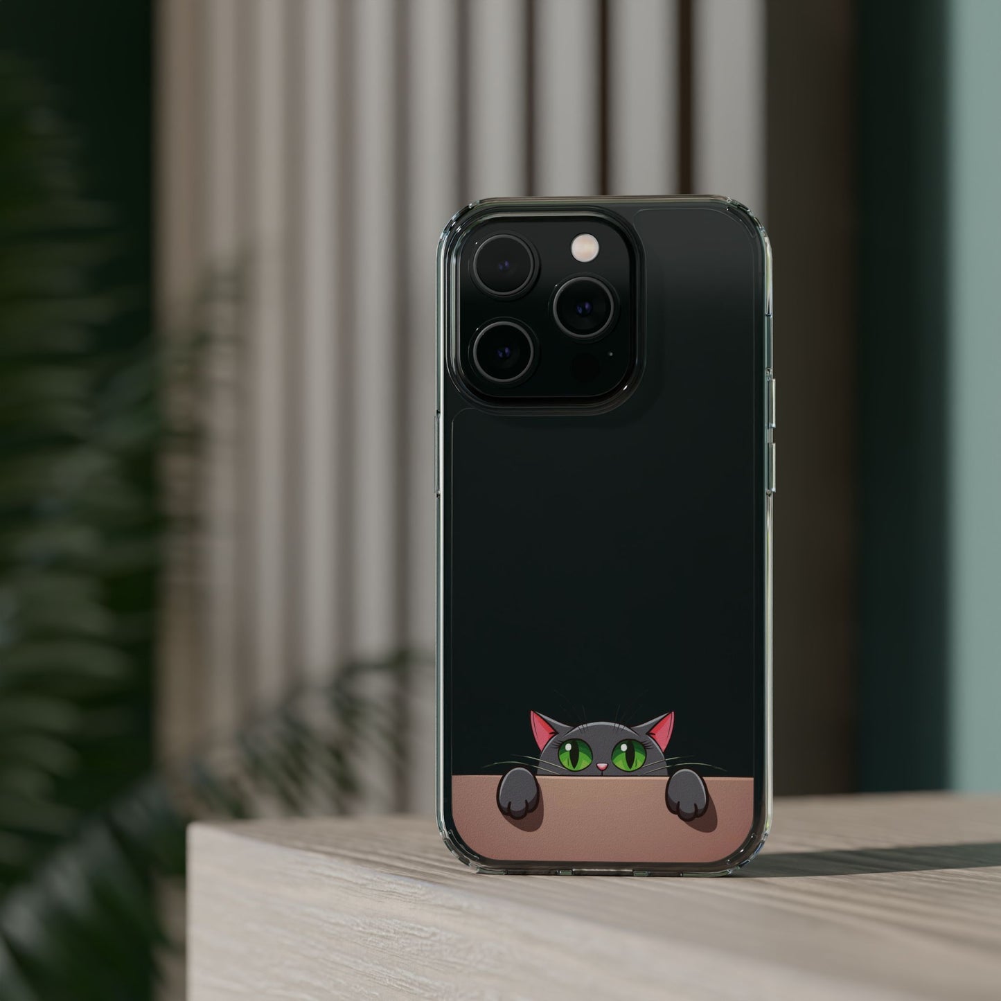 Phone Cases With Cute Cat Design - Clear Silicone Phone Cases Samsung and iPhone