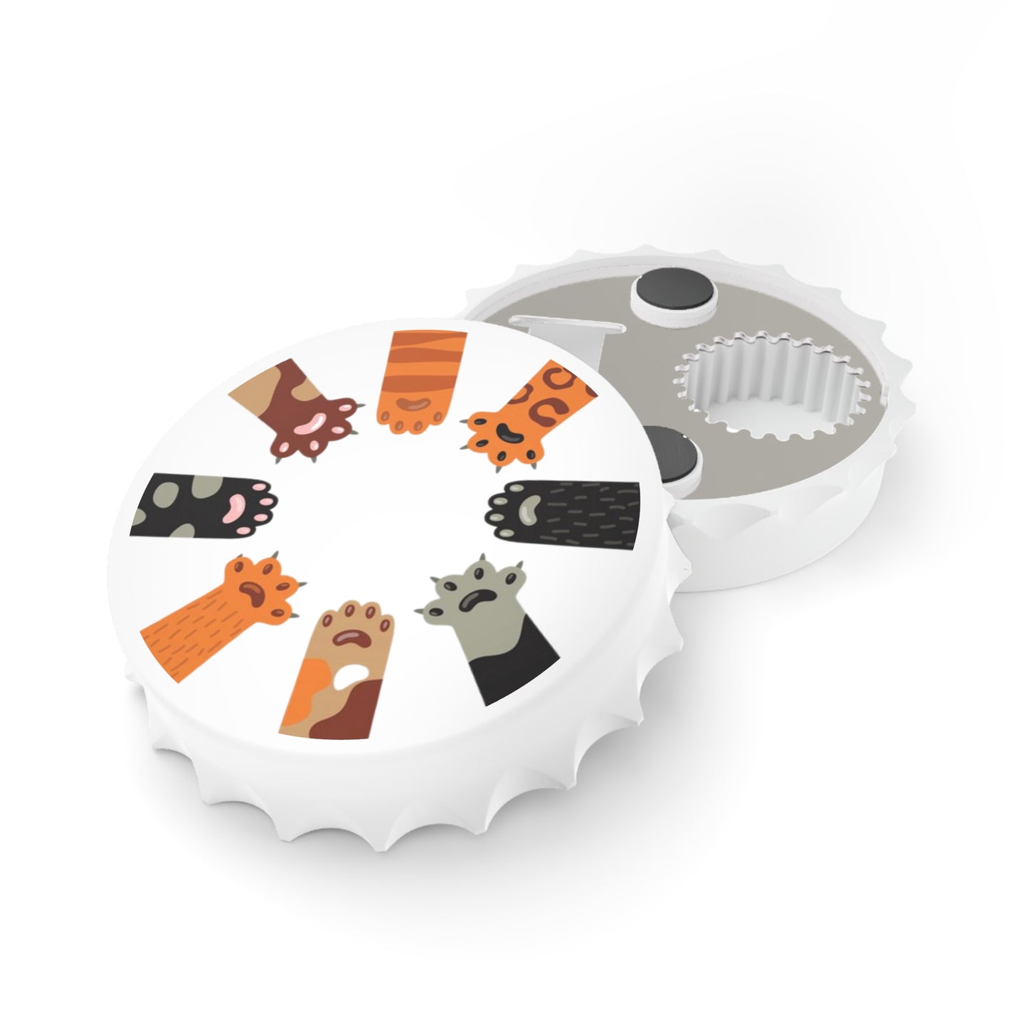 Purr-fect Paws Bottle Opener | Magnetic Cap Design