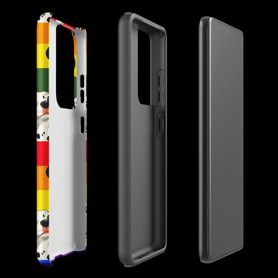 Phone Case for Samsung® – Rainbow Dalmatian Print – Bold Pet Pride Design – Colorful Protective Cover – Gift for Dog Lovers