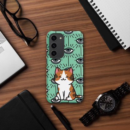 Mystic & Meowgical – Calico Cat Phone Case | Samsung MagSafe Tough Case | Cute Phone Cover | Pet Lover | Durable Phone Protector | Cat Case