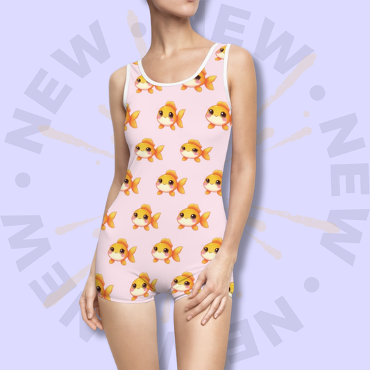 Vintage Goldfish Retro Swim Suit
