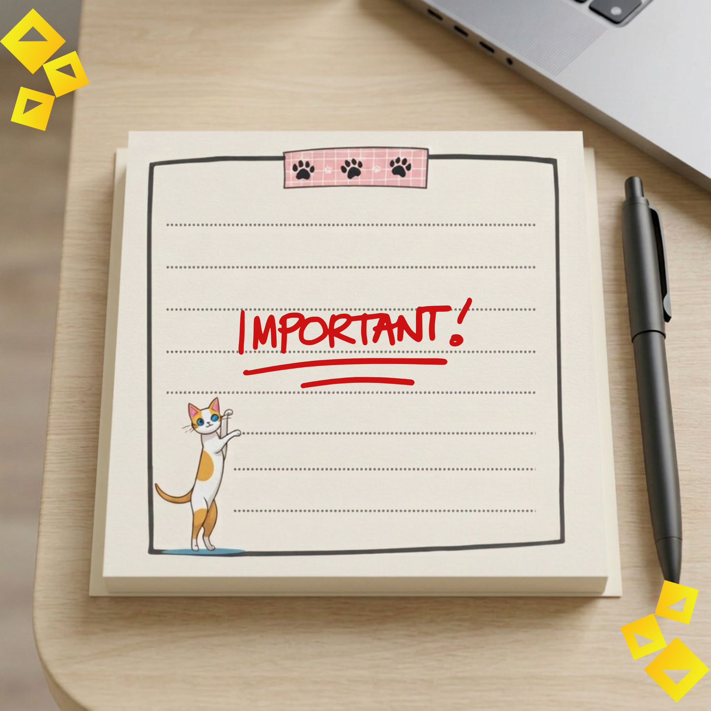 Colorful Cat Sticky Note Pads