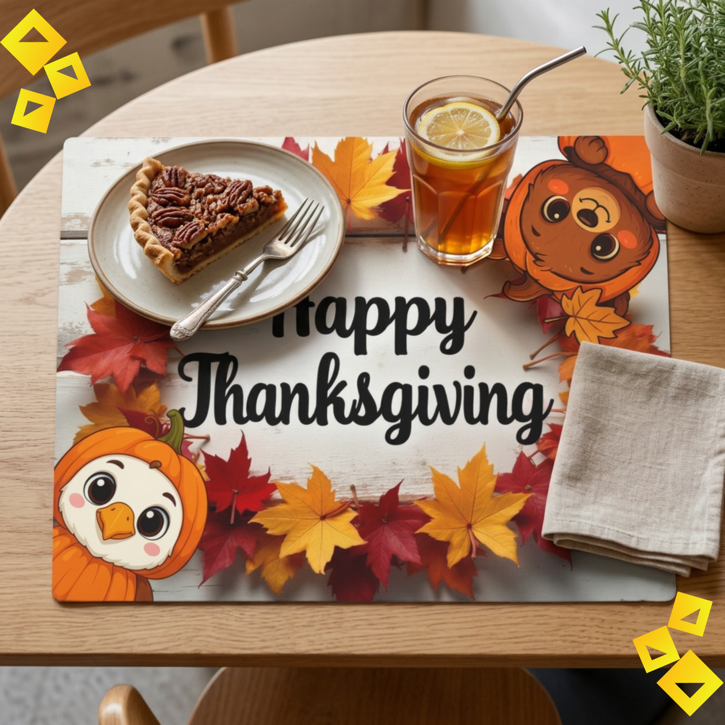 Rustic Fall Dining Placemat