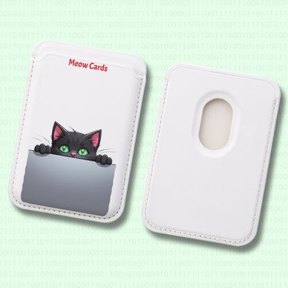 Peekaboo Cat Vegan Phone Wallet