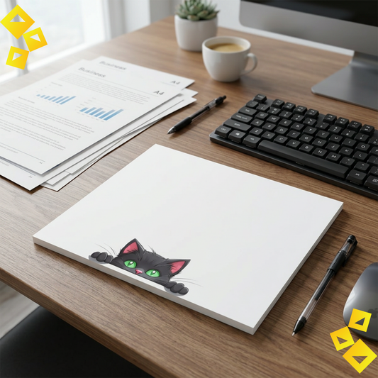 Green Eyed Cat Sticky Note Set