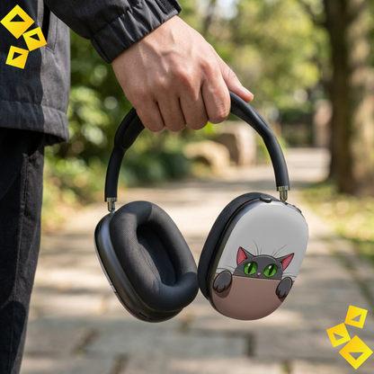 Green Eyed Cat AirPods Max Covers
