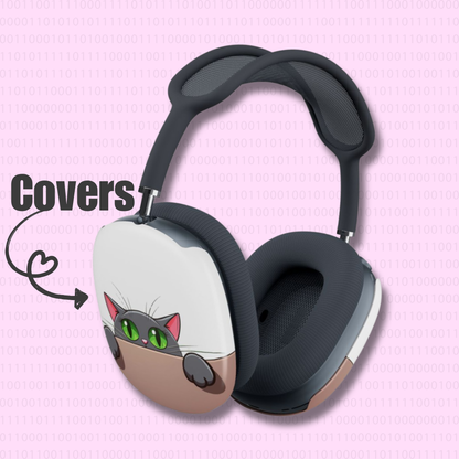 Green Eyed Cat AirPods Max Covers
