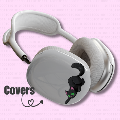 Midnight Cat Headphone Cover