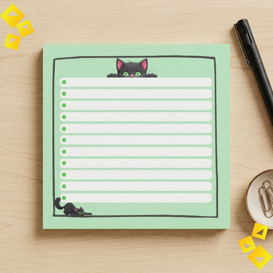 Colorful Cat Sticky Note Pads