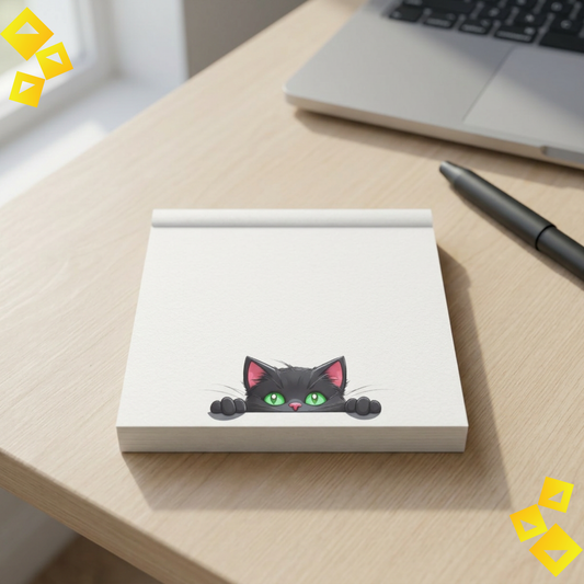 Green Eyed Cat Sticky Note Set