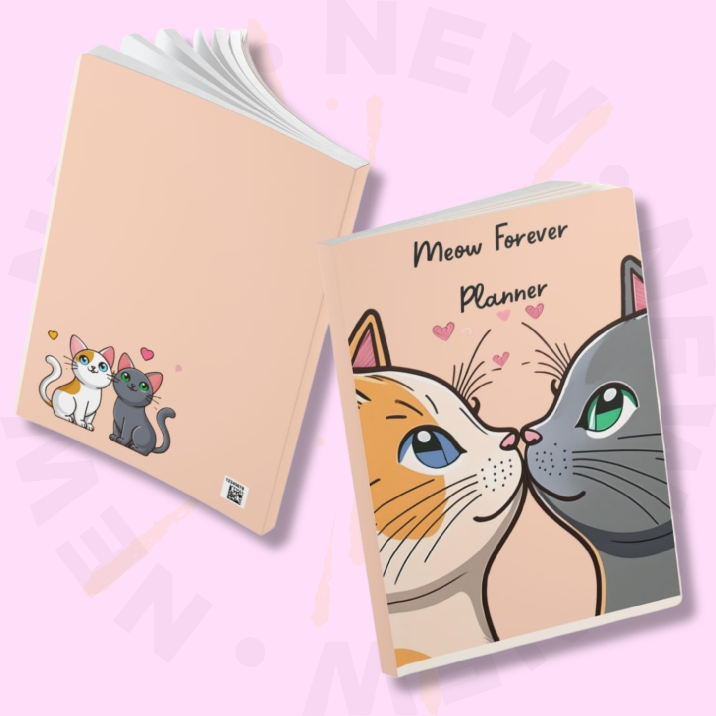 Cute Colorful Cat Illustration Journal