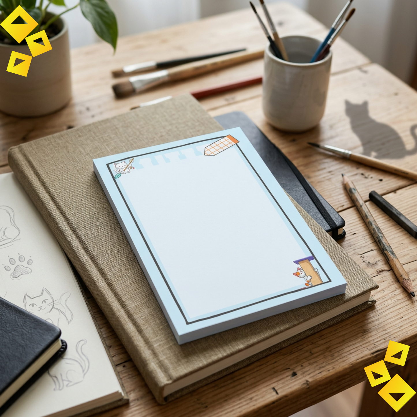 Colorful Cat Sticky Note Pads