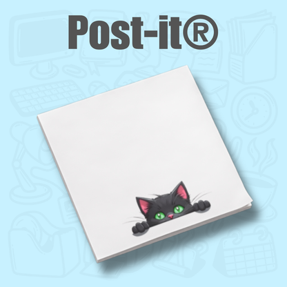 Green Eyed Cat Sticky Note Set