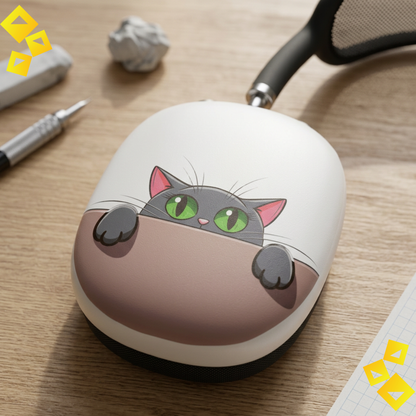 Green Eyed Cat AirPods Max Covers