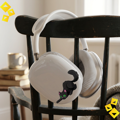 Midnight Cat Headphone Cover