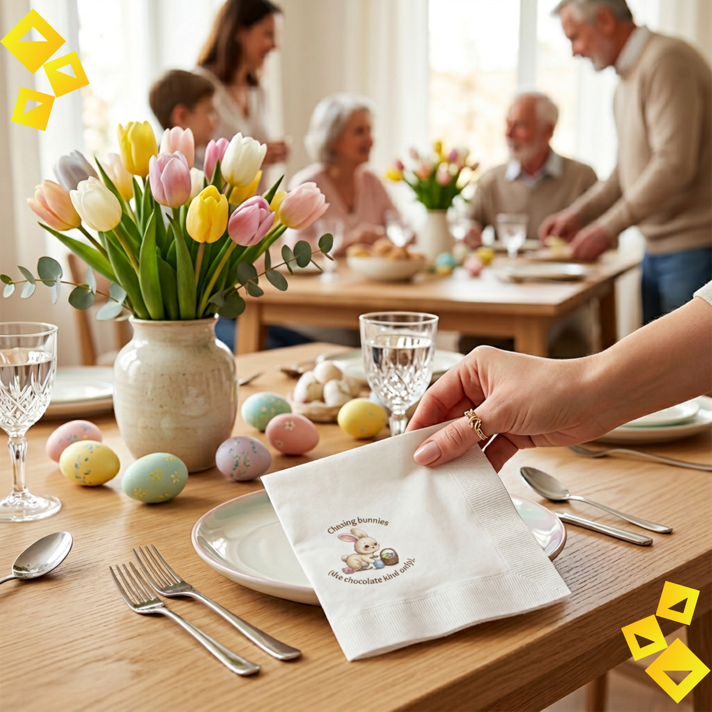 Spring Bunny Party Napkins