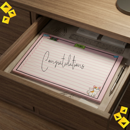 Colorful Cat Sticky Note Pads