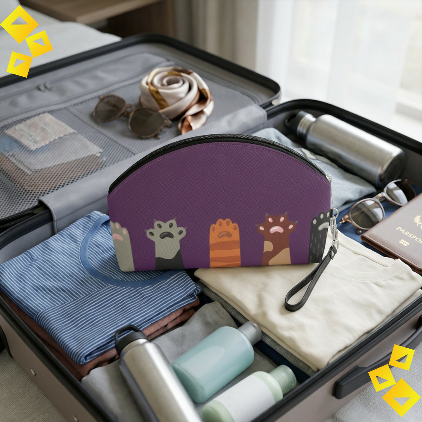 Paw Print Travel Organizer Pouch