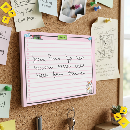 Colorful Cat Sticky Note Pads