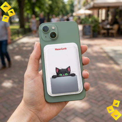 Peekaboo Cat Vegan Phone Wallet
