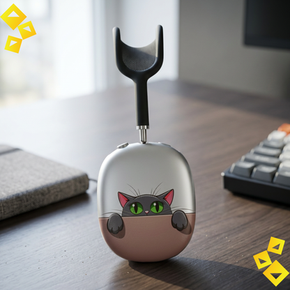 Green Eyed Cat AirPods Max Covers