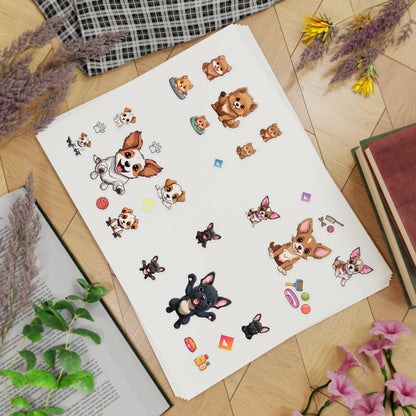 Pocket Pack Puppy Vinyl Stickers
