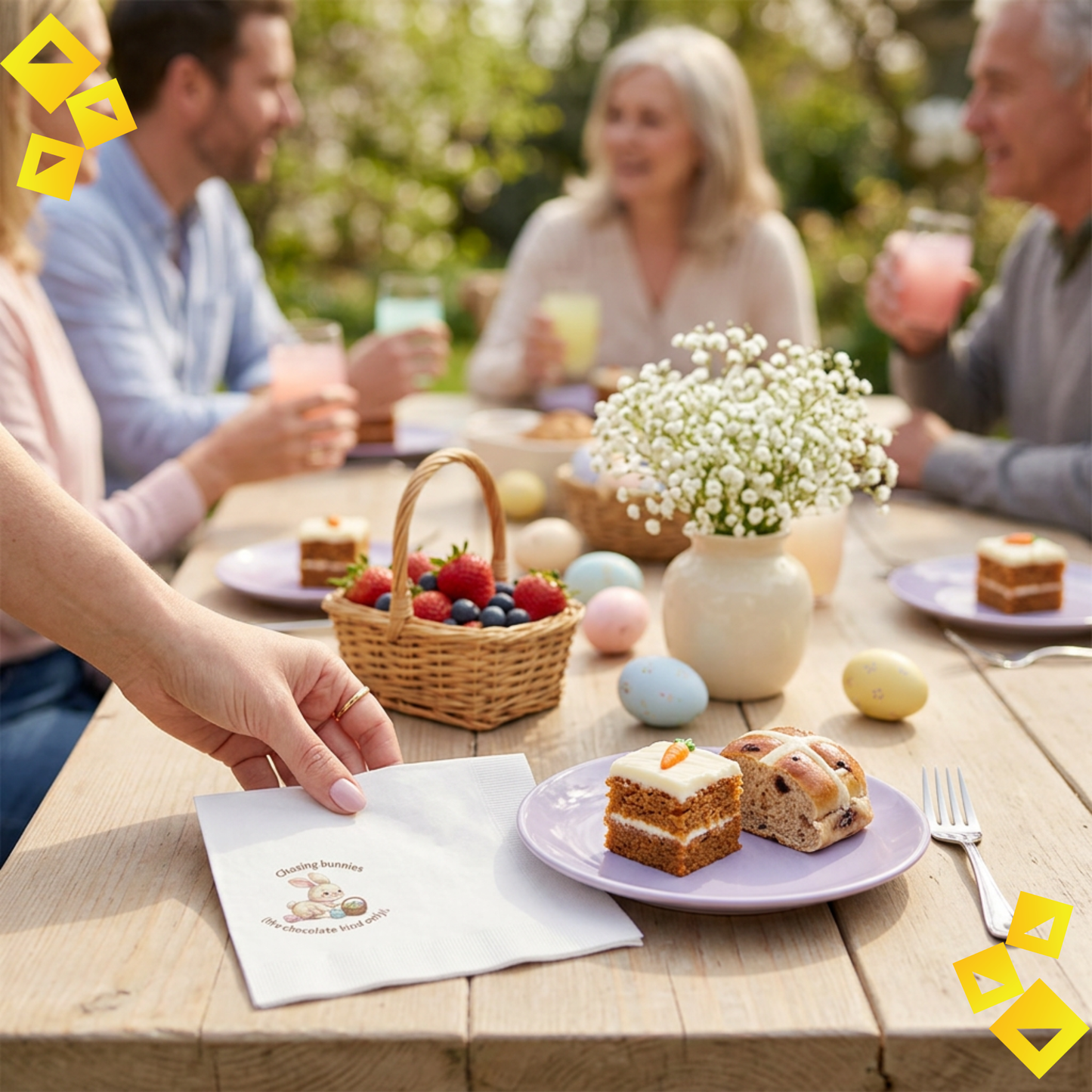 Spring Bunny Party Napkins