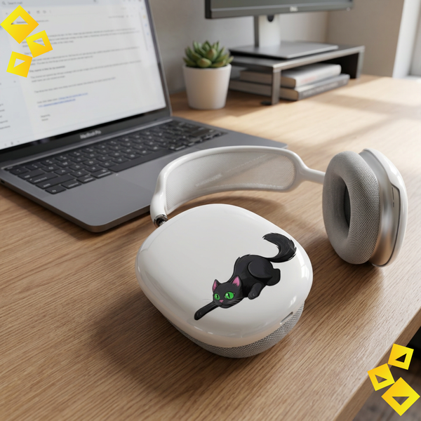 Midnight Cat Headphone Cover